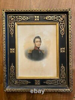 Portrait Militaire 1793 1870 & Empire & Dessin Aquarelle & A identifier & XIX