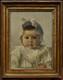 Portrait D'un Joli B&eacute;b&eacute;, Ecole Fin 19&egrave; Dans Cadre Ancien 18&egrave; Louis Xvi