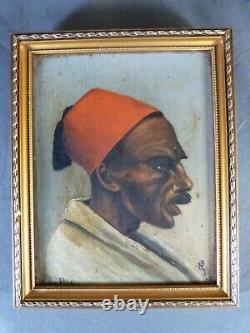 Portrait de Zubeir Pacha (1830-1913), gouverneur du Soudan, huile sur bois 1888