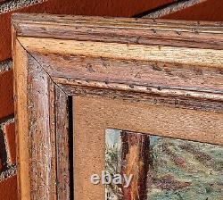 R. H. LAROSA. 1966. Scène Côtière. Peinture huile sur panneau de bois signé