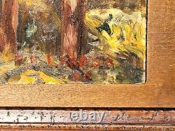 R. H. LAROSA. 1966. Scène Côtière. Peinture huile sur panneau de bois signé
