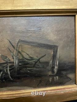 Rare Tableau Ancien Eugenie GUINDON
