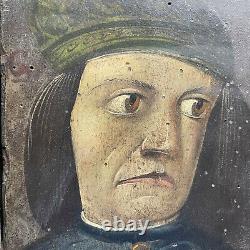 Rare tableaux série de portraits grotesques Allemagne XIXeme huile sur panneau