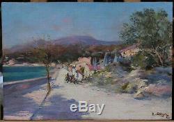 Raymond ALLEGRE (1857-1933), bord de mer en provence, environs Marseille, Cassis