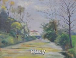 Raymond Lheureux (1890-1965) (002) Huile sur bois Lérouville (Paysage)