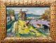 Robert Fleurent (1904-1981) La Seine à Port-marly 1951, Hsp, Signée. 20x28 Cm
