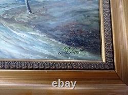 S. ROBERT. Peinture Huile Signée. Paysage. Impressionnisme. Vers 1940