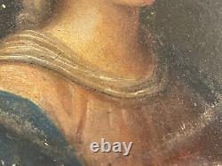 Sainte Catherine peinture sur bois XVIIe Only sale in France