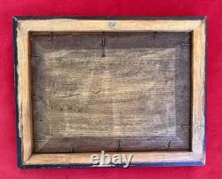 Small Antique French Marine Oil Painting Wood Panel Sailboat 21x15.5cm Pochade