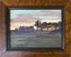 Small Impressionist School Original Oil Painting Morning Landscape, Framed