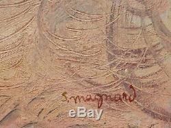 Stéphane MAGNARD tableau huile voyage AFRIQUE Madagascar paysage malgache canard
