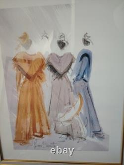 Superbe Aquarelle Les Arlésiennes Signée Juan Benito