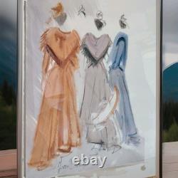 Superbe Aquarelle Les Arlésiennes Signée Juan Benito