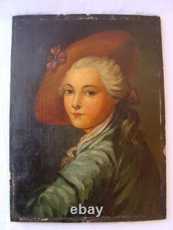 Superbe tableau huile sur bois époque XIXe Art collection antiquité