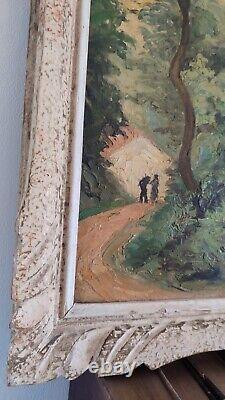 TABLEAU Huile Sur Bois Arthur Sénéry-Besnard. Chemin Corse