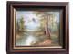 Tableau Peinture &agrave; L'huile Sur Toile Sign&eacute;, Cadre En Bois Moulur&eacute;, 71 X 61 Cm