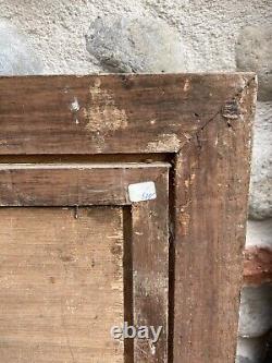 TRes Belle Peinture Huile Sur bois mandoline chapeau 1950 Portrait Homme art