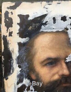 Tableau Ancien Etude Portrait Homme Barbu Alice Kaub-Casalonga (1875-1948)