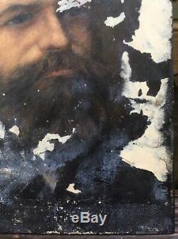 Tableau Ancien Etude Portrait Homme Barbu Alice Kaub-Casalonga (1875-1948)