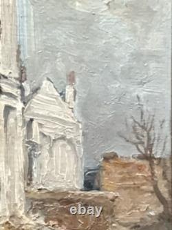 Tableau Ancien Guerre (1914-1918) Ruine France XXe Siècle