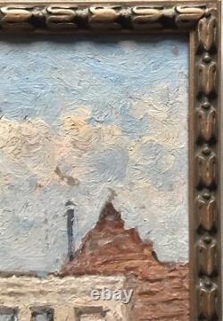 Tableau Ancien Guerre (1914-1918) Ruine France XXe Siècle