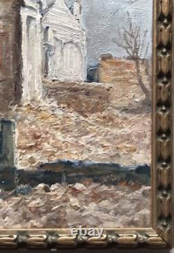 Tableau Ancien Guerre (1914-1918) Ruine France XXe Siècle