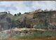 Tableau Ancien Huile Panneau Paysage Jules-charles Choquet (1846-1934)
