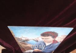 Tableau Ancien Peinture Huile Bois Marine Bateau Venise Portrait Ecole Francaise