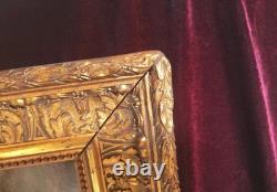Tableau Ancien Peinture Huile Ecole Francaise Fruit DLG Chardin XIX Cadre Dore