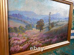 Tableau Ancien Peinture Huile Ecole Francaise de Barbizon DLG XIXeme Bois Dore