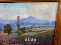 Tableau Ancien Peinture Huile Ecole Francaise de Barbizon DLG XIXeme Bois Dore