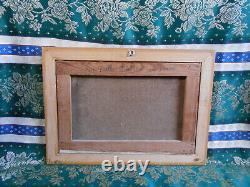 Tableau Ancien Peinture Huile Ecole Francaise de Barbizon DLG XIXeme Bois Dore