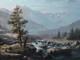 Tableau Ancien Peinture Huile Ecole De Barbizon Montagne Xixeme Levigne Godchaux