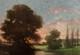 Tableau Ancien Peinture Huile Hst Ecole De Barbizon Campagne Romantisme Xixeme