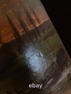 Tableau Ancien Peinture Huile HST Ecole de Barbizon Campagne Romantisme XIXeme