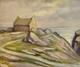 Tableau Ancien Signé Paysage Maritime Bretagne Mer