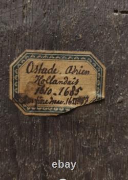 Tableau Ancien XVIIe Ecole Hollandaise A identifier XVIIIe/ XIXe HST