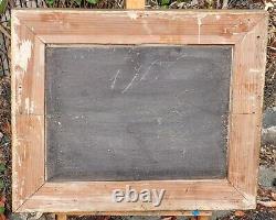 Tableau Bergère et son Troupeau près d'un ruisseau signé VICTORINE Peinture HSP