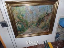 Tableau Breitwieser Peintre Alsacien Neo Impressioniste Hsb 46x38 8f Mai 1945