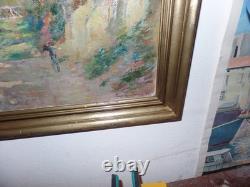 Tableau Breitwieser Peintre Alsacien Neo Impressioniste Hsb 46x38 8f Mai 1945