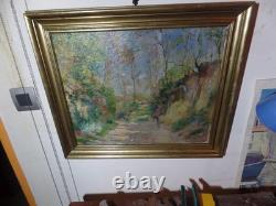 Tableau Breitwieser Peintre Alsacien Neo Impressioniste Hsb 46x38 8f Mai 1945