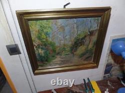 Tableau Breitwieser Peintre Alsacien Neo Impressioniste Hsb 46x38 8f Mai 1945