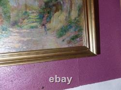 Tableau Breitwieser Peintre Alsacien Neo Impressioniste Hsb 46x38 8f Mai 1945