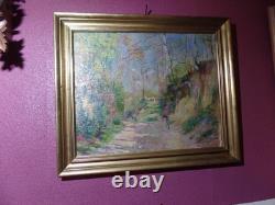 Tableau Breitwieser Peintre Alsacien Neo Impressioniste Hsb 46x38 8f Mai 1945