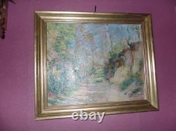 Tableau Breitwieser Peintre Alsacien Neo Impressioniste Hsb 46x38 8f Mai 1945