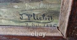Tableau Guerre 1870 Huile Sur Bois J Plichet 1896
