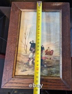 Tableau Guerre 1870 Huile Sur Bois J Plichet 1896