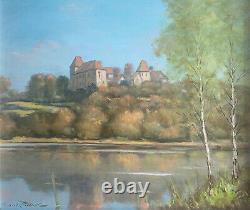 Tableau HSP 1979 Environs de Brandon Saône-et-Loire par Claude Pallot (XX°)