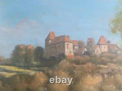 Tableau HSP 1979 Environs de Brandon Saône-et-Loire par Claude Pallot (XX°)
