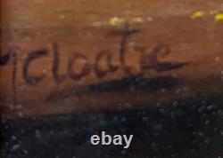 Tableau HSP Confiture, dentelle et fruits signée postimpressionniste + cadre